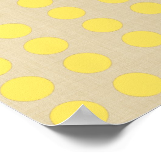 Poster Mois d'épices moutarde points (Coin)