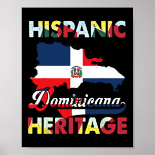 Poster Mois du patrimoine hispanique République Dominicai