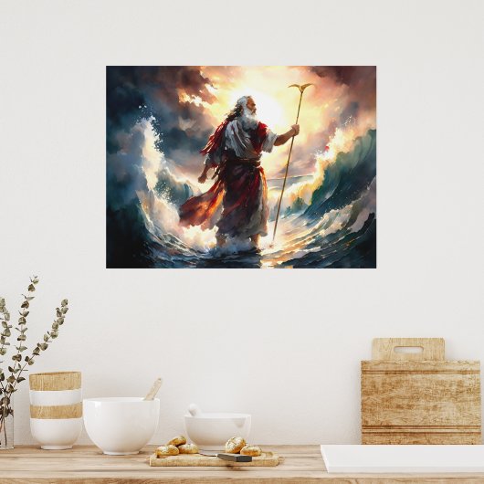 Poster Moïse A Partis De La Mer Rouge (Cuisine)