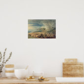 Poster Moïse divisant les eaux de la mer Rouge (Cuisine)