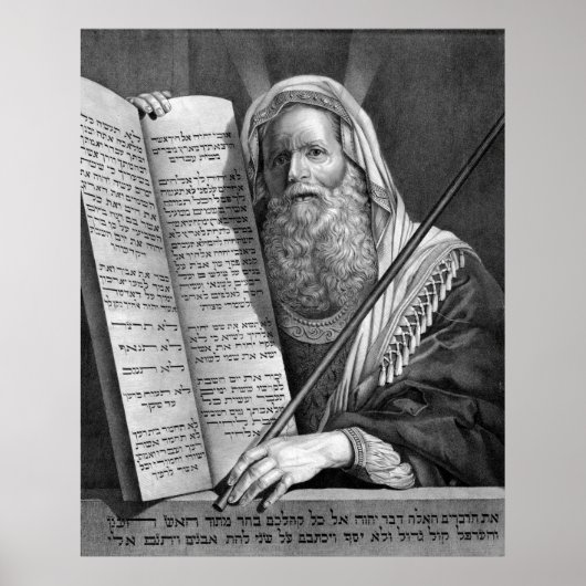 Poster "Moïse et les dix commandements" (Devant)