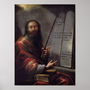 Poster Moïse et les tablettes de la loi
