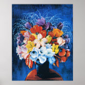 Poster Moise Kisling, Bouquet de Tulipes, (Devant)