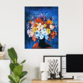 Poster Moise Kisling, Bouquet de Tulipes, (Bureau à domicile)