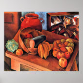 Poster Moise Kisling, Nature morte avec des fruits, (Devant)