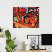 Poster Moise Kisling, Nature morte avec des fruits, (Bureau à domicile)