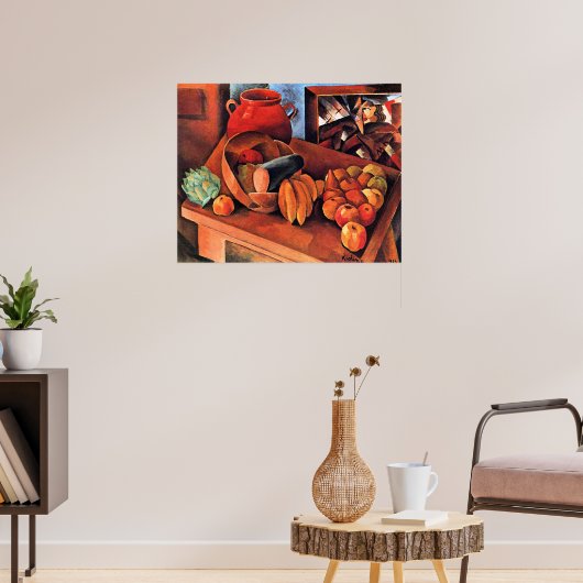 Poster Moise Kisling, Nature morte avec des fruits, (Salon 3)