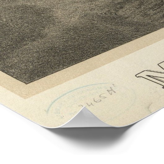 Poster Moïse reçoit la loi Les Dix Commandements (Coin)