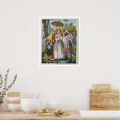 Poster Moïse sauvée par la fille de Pharaon, d'une Bible  (Cuisine)