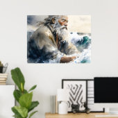 Poster Moïse Traversant La Mer Rouge (Bureau à domicile)