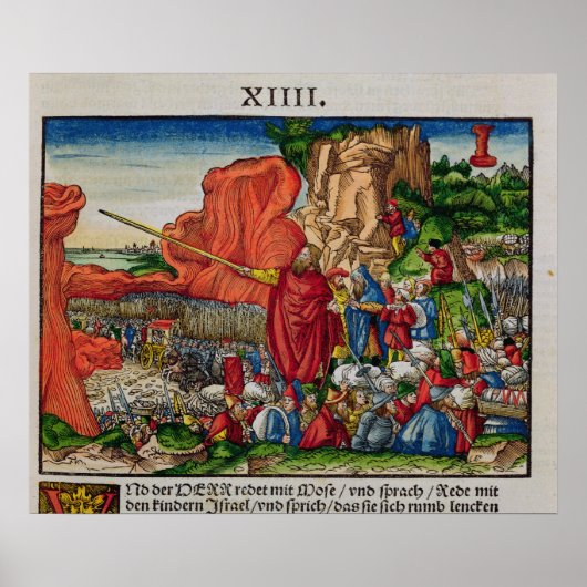 Poster Moïse traversant la mer Rouge (Devant)