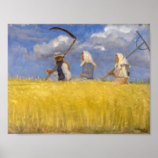 Poster Moissonneurs | Anna Ancher | (Devant)
