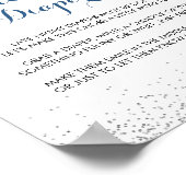 Poster Moissonneuse minimaliste Silver Confetti (Coin)