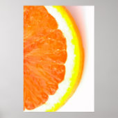 Poster Moitié d'une tranche orange (Devant)