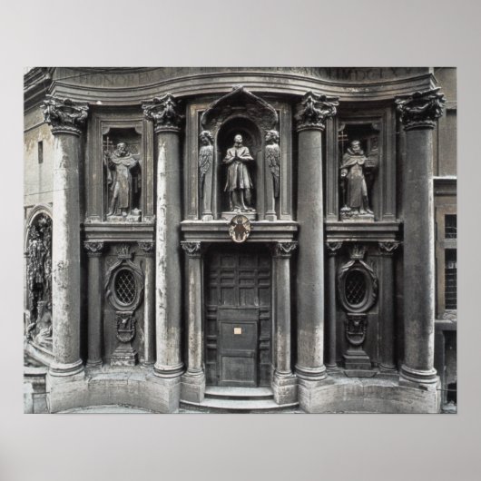 Poster Moitié inférieure de la façade, 1637-41 (Devant)