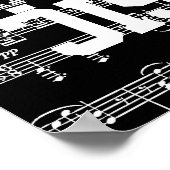 Poster moitié noir moitié blanc (Coin)