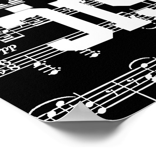 Poster moitié noir moitié blanc (Coin)