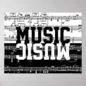 Poster moitié noir moitié blanc (Devant)