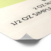 Poster Mojito La peinture à cocktail (Coin)