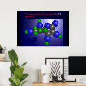 Poster Molécule d'acide ascorbique (impression) (Bureau à domicile)