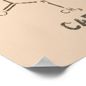 Poster Molécule de caféine (Coin)