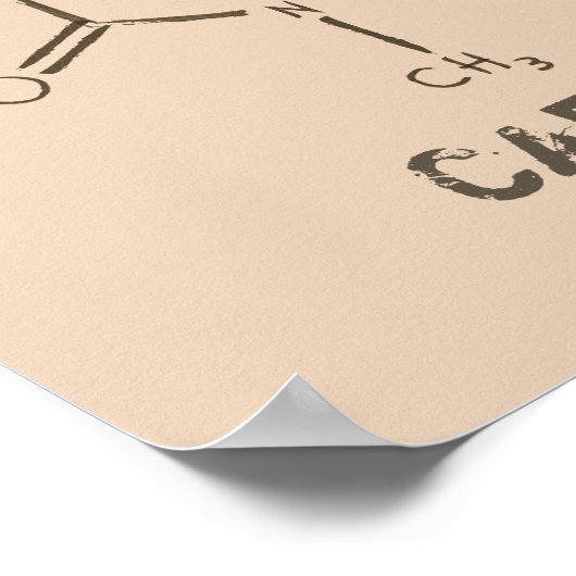 Poster Molécule de caféine (Coin)