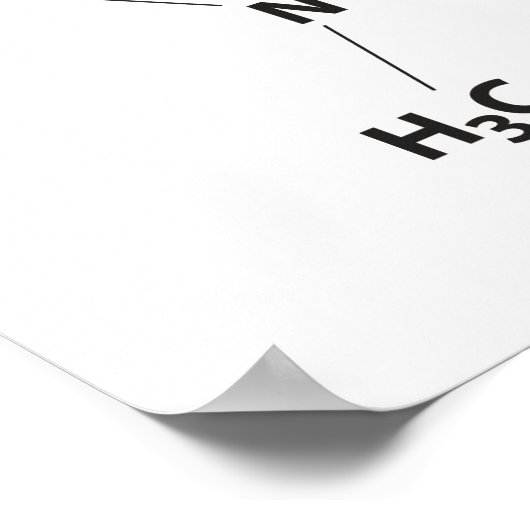 Poster Molécule de caféine (Coin)