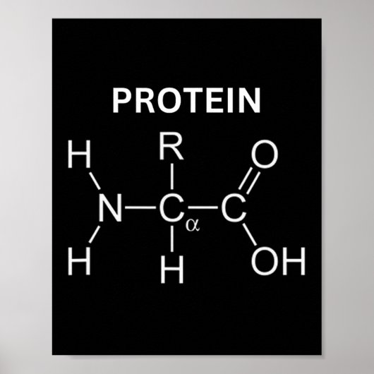 Poster Molécule Protéine - Gymnase Et Chimie Construction (Devant)