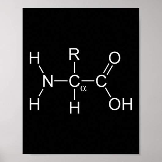 Poster Molécule Protéine - Gymnase Et Chimie Construction (Devant)