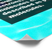 Poster Molécules d'eau (Coin)