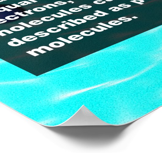 Poster Molécules d'eau (Coin)