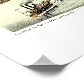 Poster Moline, IL - Carte panoramique - 1869 (Coin)