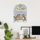 Poster Molly Brett chantant Red Robin Mouse Violon (Bureau à domicile)