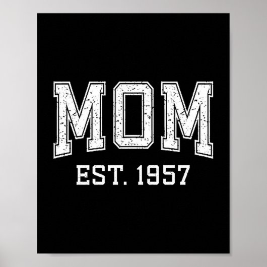 Poster Mom Est 1957 D Mother’s Day Ized Premium Tri-blend (Devant)