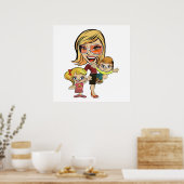 POSTER MOM ET ENFANTS (Cuisine)