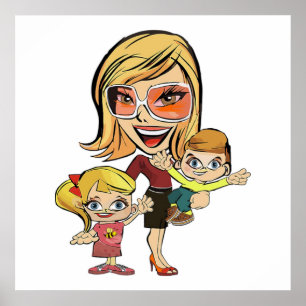 POSTER MOM ET ENFANTS