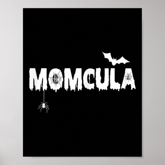 Poster Momcula Tee Mom cula Halloween Family Matching Mam (Devant)