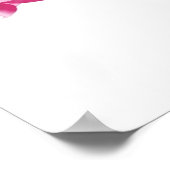 Poster môme de fleur rose (Coin)