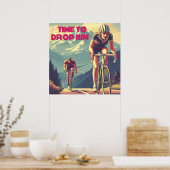 Poster Moment de le lâcher en vélo (Cuisine)
