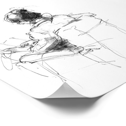 Poster Moment de lecture de l'auteur du livre - Lecteur c (Coin)