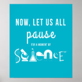 Poster Moment of Science Turquoise (Devant)