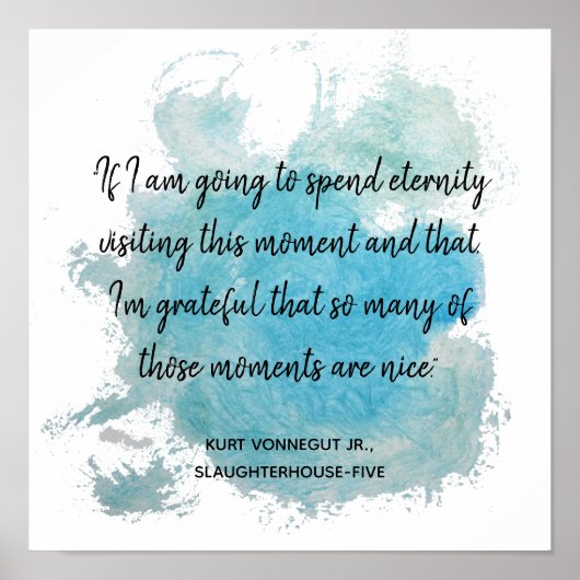 Poster Moments Citation Slaughterhouse Five Vonnegut (Devant)