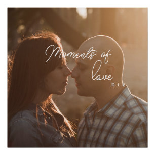 Poster Moments d'amour, couple amoureux