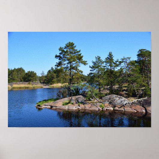 Poster moments mémorables Suède scandinavia fjord (Devant)