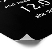 Poster Moments Romantiques Dates Personnalisées Mariage S (Coin)