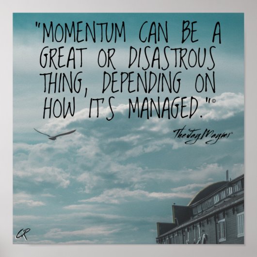 Poster "Momentum" (Devant)
