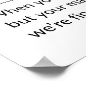 Poster Momfulness Definition Funny Mom Wall Art (Coin)