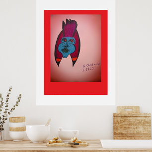 Poster Momie inspirée de l'Égypte et thème d'horreur