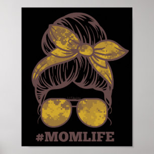 Poster #MOMLIFE drôle idée cadeau de jour de mère