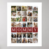 Poster Mommy Grid 30 Photo Collage Family Keepsake (Devant)